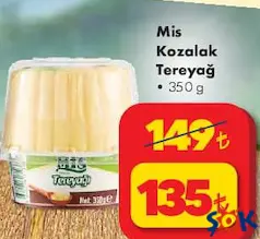 MİS KOZALAK TEREYAĞ 350 G fiyat ve kampanya bilgisi
